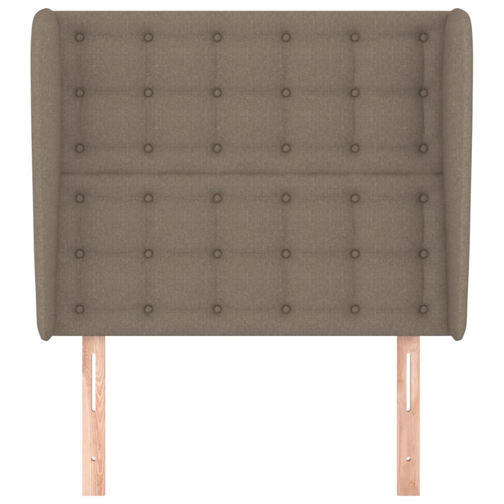 Galvūgalis su auselėmis, taupe, 93x23x118/128cm, audinys