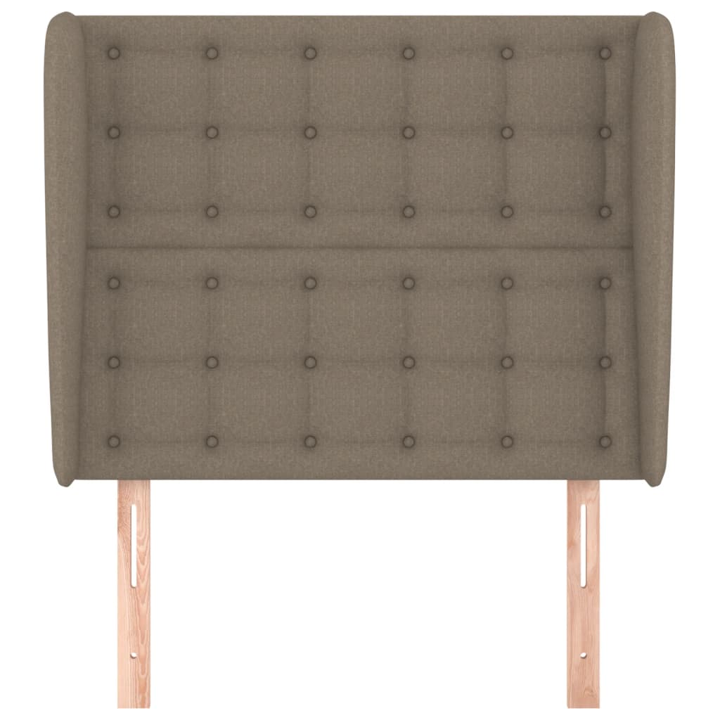 Galvūgalis su auselėmis, taupe, 103x23x118/128cm, audinys