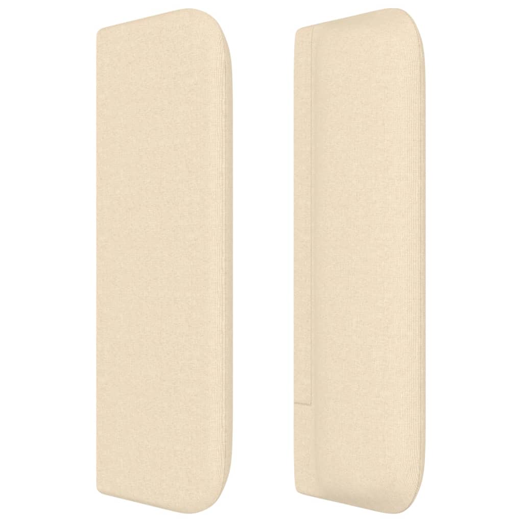 Galvūgalis su auselėmis, kreminės,183x16x78/88cm, audinys