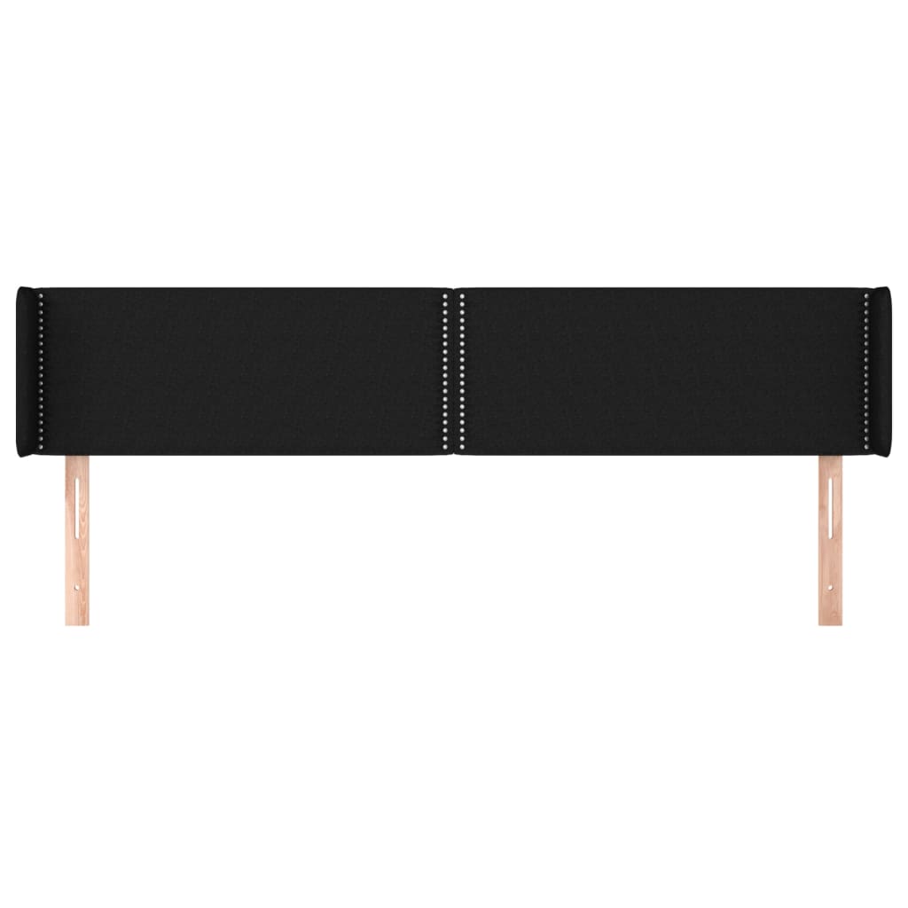 Galvūgalis su auselėmis, juodos spalvos,203x16x78/88cm, audinys