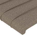 Galvūgalis su auselėmis, taupe spalvos,183x16x78/88cm, audinys
