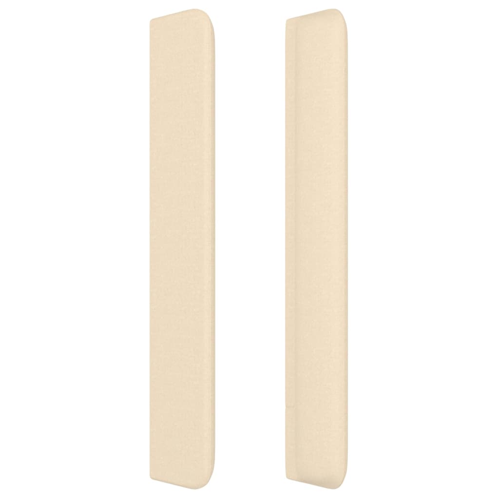 Galvūgalis su auselėmis, kreminis, 83x16x118/128cm, audinys