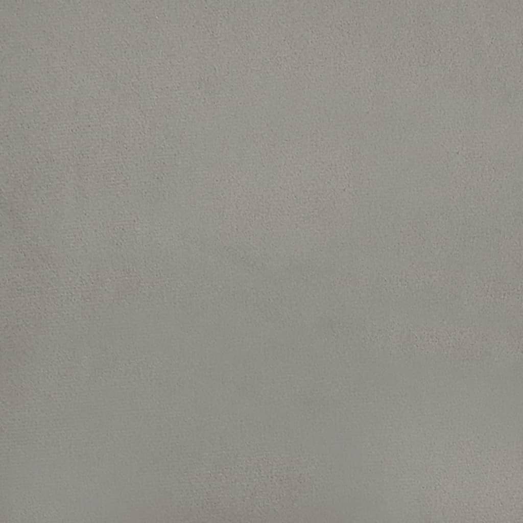 Galvūgalis su auselėmis, pilkas, 103x16x118/128 cm, aksomas