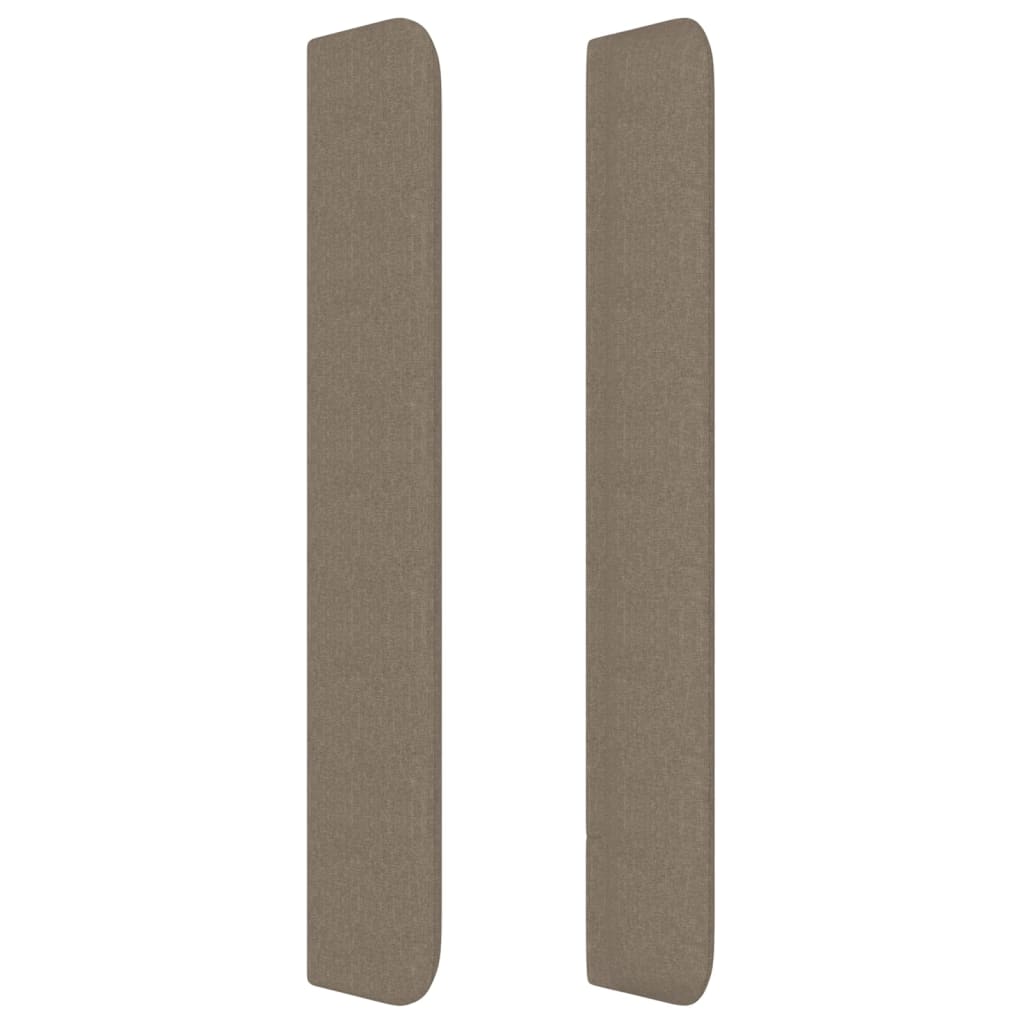 Galvūgalis su auselėmis, taupe, 203x16x118/128cm, audinys