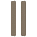 Galvūgalis su auselėmis, taupe, 203x16x118/128cm, audinys