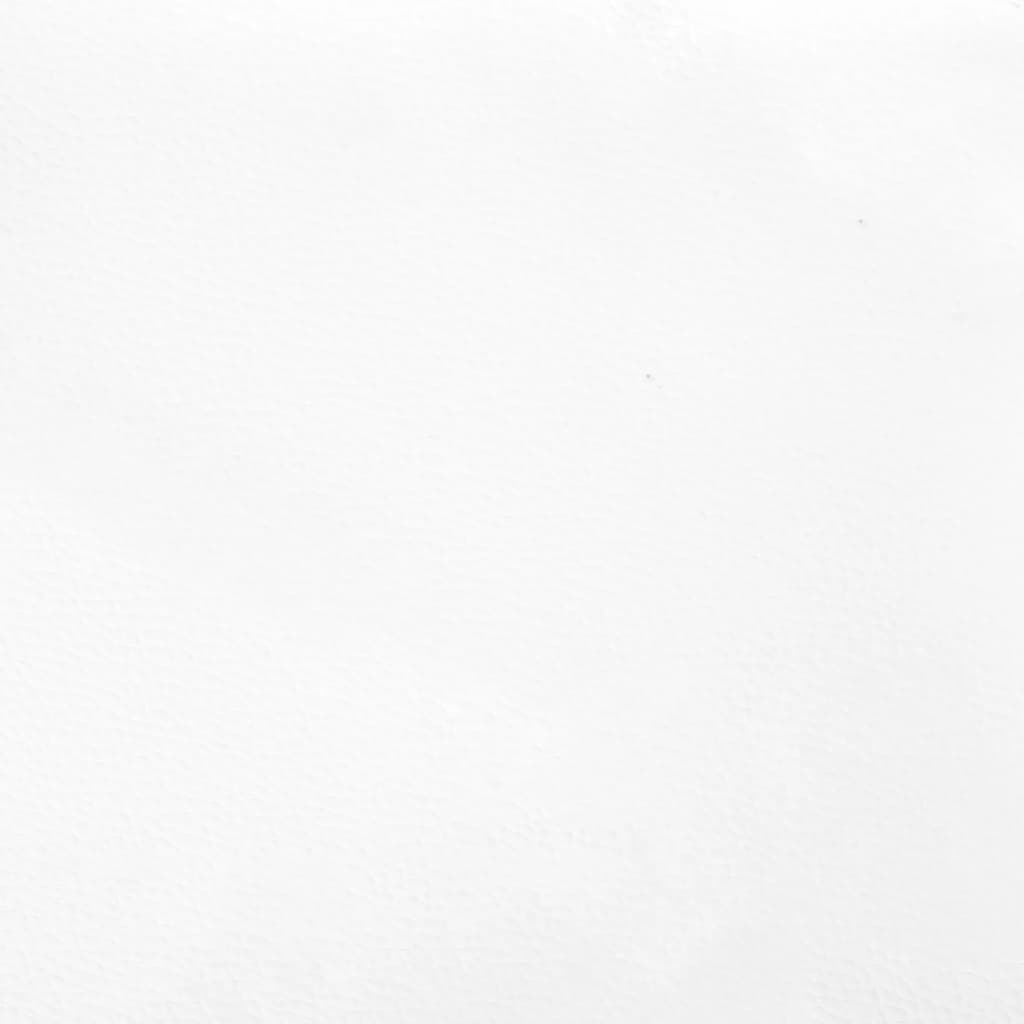 Galvūgalis su auselėmis, baltas, 103x16x118/128cm, dirbtinė oda