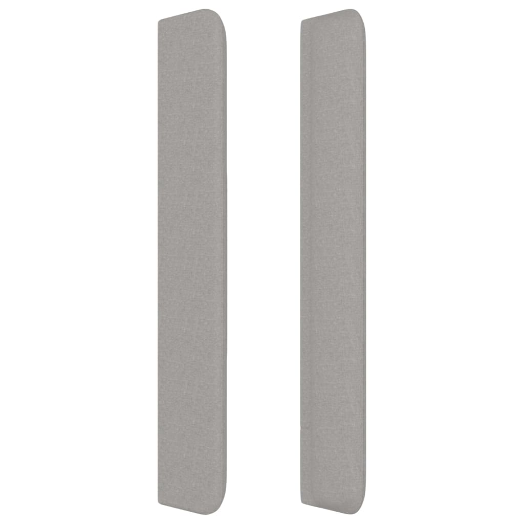 Galvūgalis su auselėmis, pilkas, 163x16x118/128cm, audinys