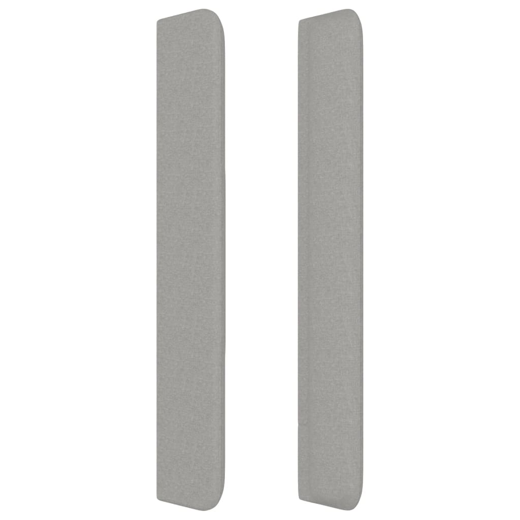 Galvūgalis su auselėmis, pilkas, 163x16x118/128cm, audinys