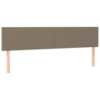 Galvūgalis su LED, taupe spalvos, 200x5x78/88cm, audinys