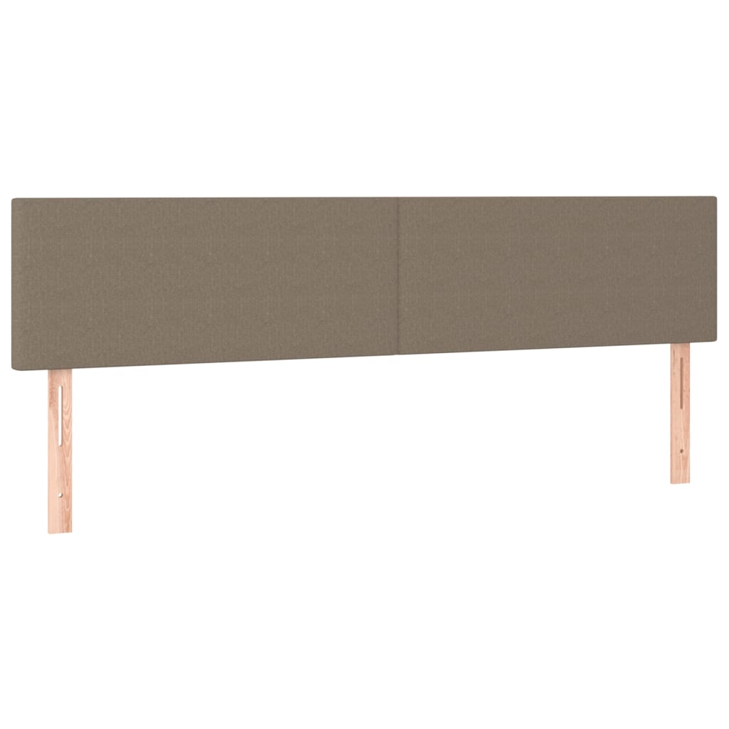 Galvūgalis su LED, taupe spalvos, 200x5x78/88cm, audinys