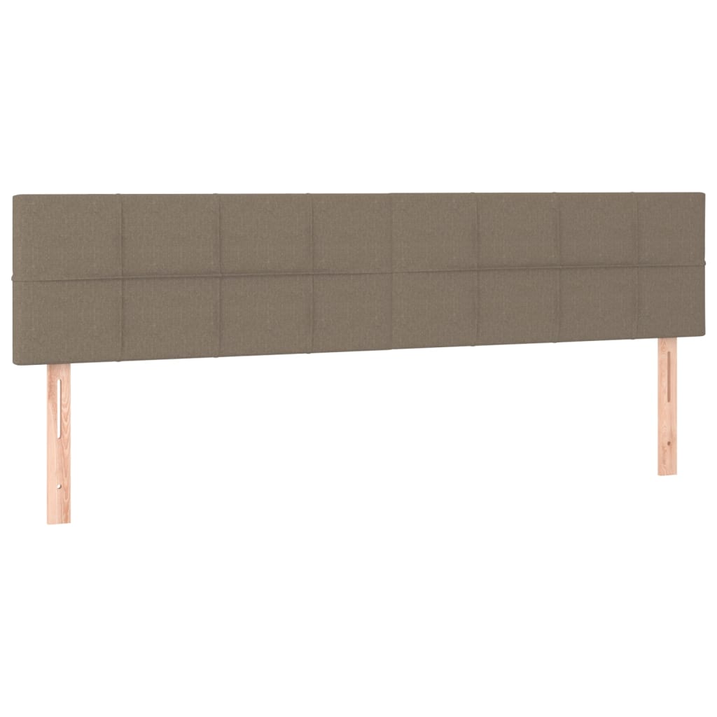 Galvūgalis su LED, taupe spalvos, 200x5x78/88cm, audinys