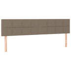 Galvūgalis su LED, taupe spalvos, 200x5x78/88cm, audinys