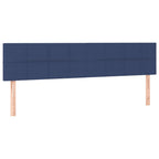 Galvūgalis su LED, mėlynos spalvos, 200x5x78/88cm, audinys
