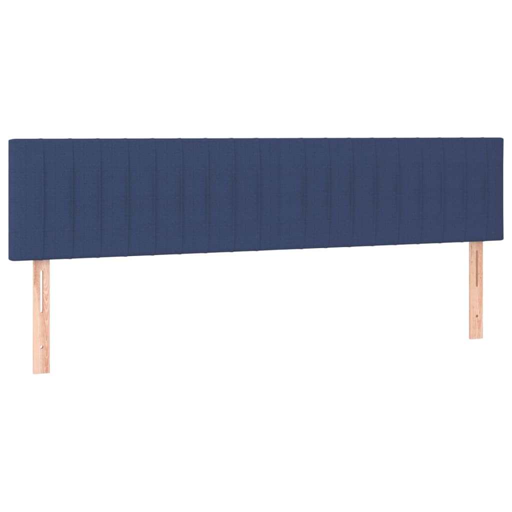 Galvūgalis su LED, mėlynos spalvos, 200x5x78/88cm, audinys