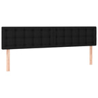 Galvūgalis su LED, juodos spalvos, 200x5x78/88cm, audinys
