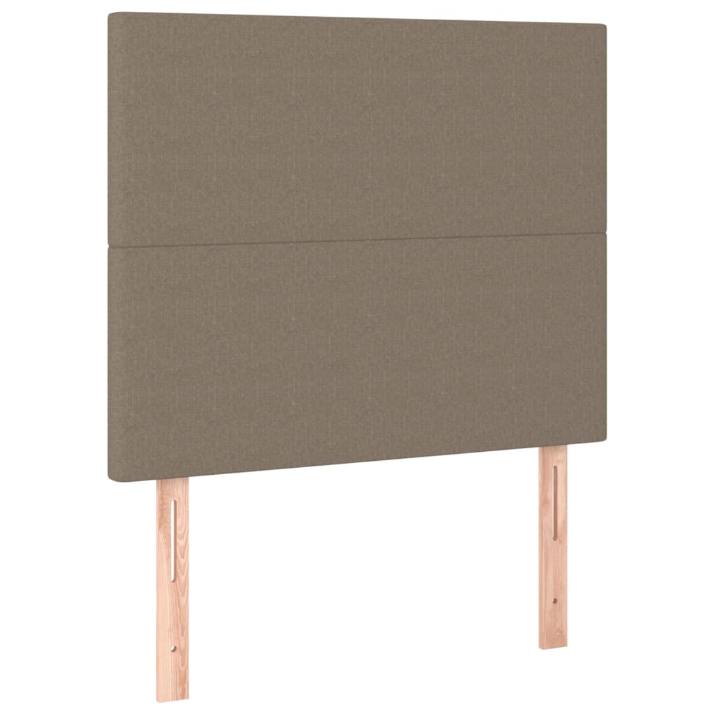 Galvūgalis su LED, taupe spalvos, 100x5x118/128cm, audinys