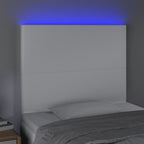 Galvūgalis su LED, baltos spalvos, 100x5x118/128 cm