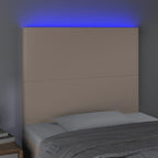 Galvūgalis su LED, kapučino spalvos, 100x5x118/128cm
