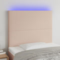Galvūgalis su LED, kapučino spalvos, 100x5x118/128cm