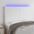 Galvūgalis su LED, baltos spalvos, 144x5x118/128 cm