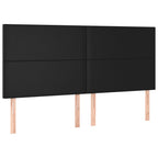 Galvūgalis su LED, juodos spalvos, 180x5x118/128cm dirbtinė oda