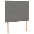 Galvūgalis su LED, tamsiai pilkas, 100x5x118/128cm, audinys