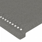Galvūgalis su LED, tamsiai pilkas, 100x5x118/128cm, audinys