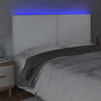 Galvūgalis su LED, baltos spalvos, 200x5x118/128 cm