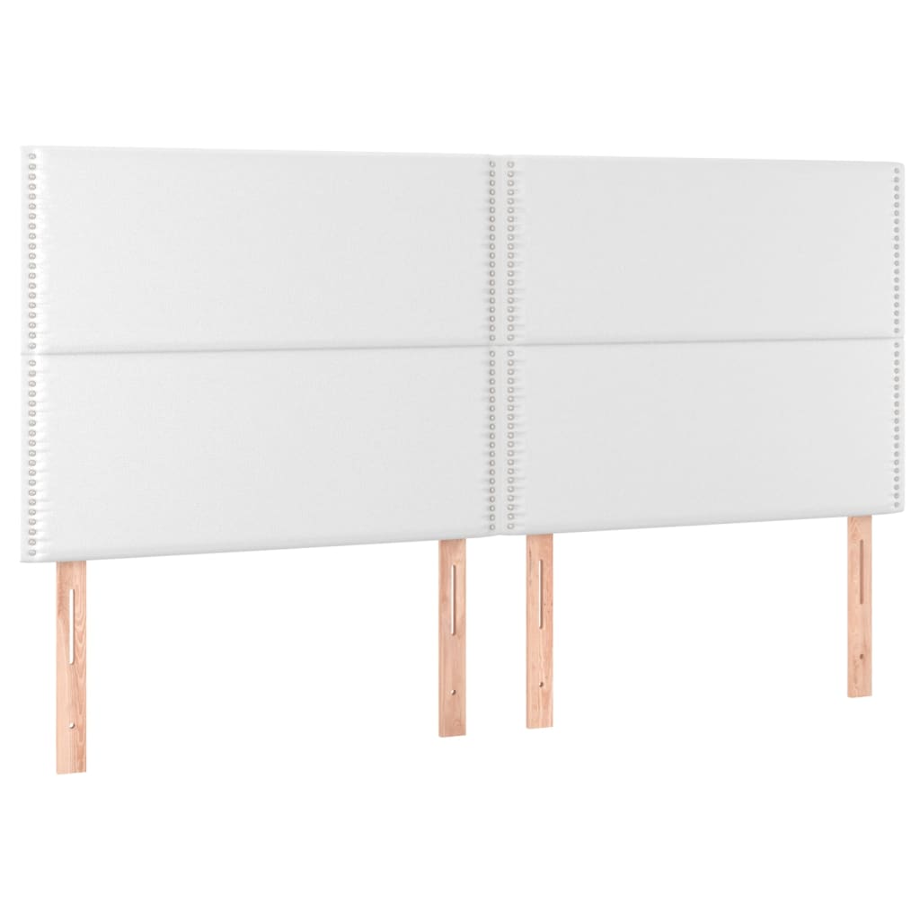 Galvūgalis su LED, baltos spalvos, 200x5x118/128 cm