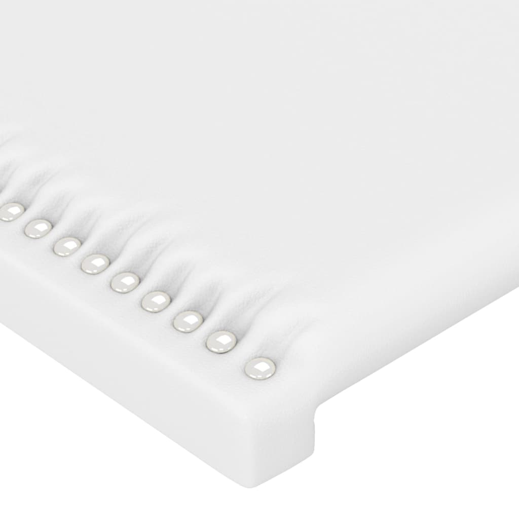 Galvūgalis su LED, baltos spalvos, 200x5x118/128 cm