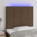 Galvūgalis su LED, tamsiai rudos spalvos, 90x5x118/128cm