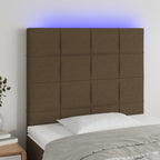 Galvūgalis su LED, tamsiai rudos spalvos, 90x5x118/128cm