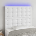 Galvūgalis su LED, baltos spalvos, 100x5x118/128 cm