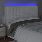 Galvūgalis su LED, baltos spalvos, 160x5x118/128 cm