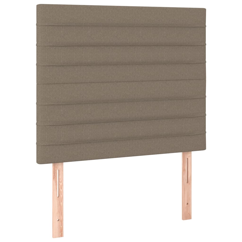 Galvūgalis su LED, taupe spalvos, 100x5x118/128cm, audinys
