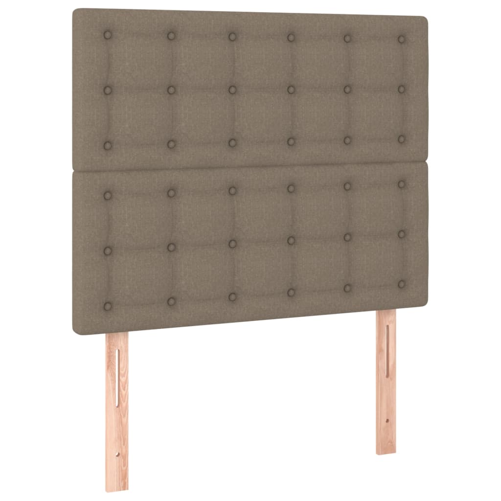 Galvūgalis su LED, taupe spalvos, 100x5x118/128cm, audinys