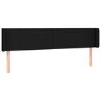Galvūgalis su LED, juodos spalvos, 163x16x78/88cm, audinys