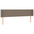 Galvūgalis su LED, taupe spalvos, 203x16x78/88cm, audinys