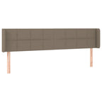 Galvūgalis su LED, taupe spalvos, 183x16x78/88cm, audinys