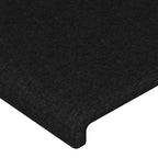Galvūgalis su LED, juodos spalvos, 83x16x118/128cm, audinys