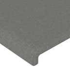 Galvūgalis su LED, juodos spalvos, 103x16x118/128cm, audinys