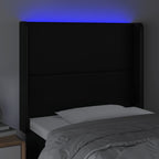 Galvūgalis su LED, juodos spalvos, 93x16x118/128 cm