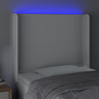 Galvūgalis su LED, baltos spalvos, 93x16x118/128 cm
