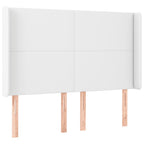 Galvūgalis su LED, baltos spalvos, 147x16x118/128 cm