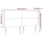 Galvūgalis su LED, juodos spalvos, 163x16x118/128 cm