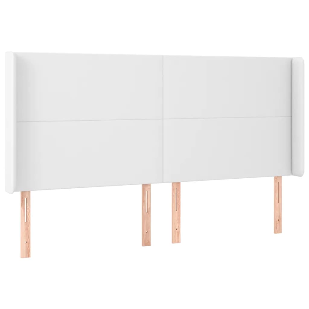 Galvūgalis su LED, baltos spalvos, 163x16x118/128 cm