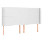 Galvūgalis su LED, baltos spalvos, 163x16x118/128 cm