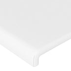 Galvūgalis su LED, baltos spalvos, 163x16x118/128 cm