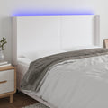 Galvūgalis su LED, baltos spalvos, 183x16x118/128 cm