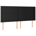 Galvūgalis su LED, juodos spalvos, 203x16x118/128 cm
